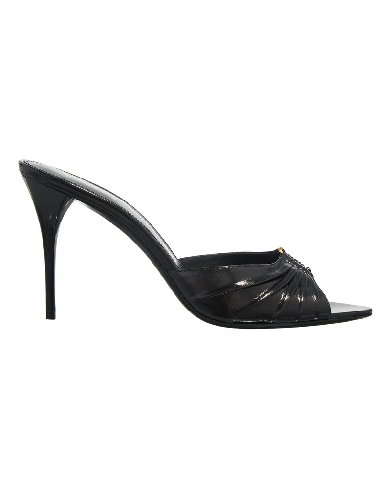Saint Laurent Sandaletten mit Absatz Babylone Mules schwarz Schwarz