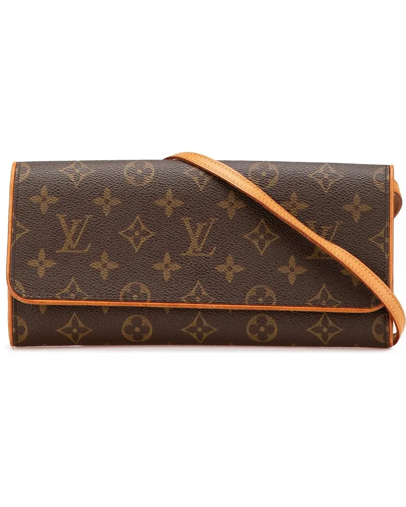 Louis Vuitton Hobo Bags 2001 Monogram Pochette Twin GM braun Braun