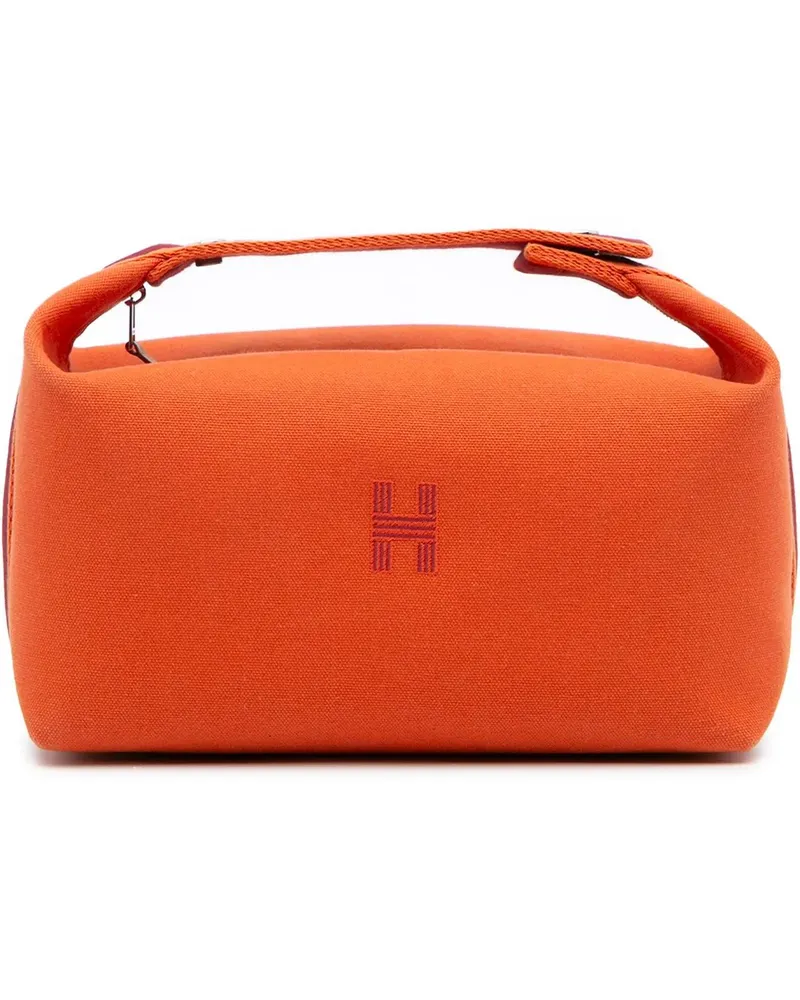 Hermès Kosmetiktaschen Large Canvas Bride A Brac Case orange Orange