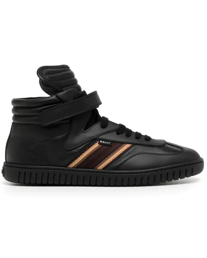 Bally Low-Top Sneaker Calf Plain Sneaker schwarz Schwarz