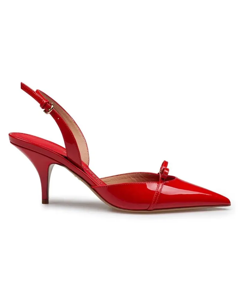 Ferragamo Hohe Schuhe Slingback Gilla 70 In Patent Leather Color Red rot Rot