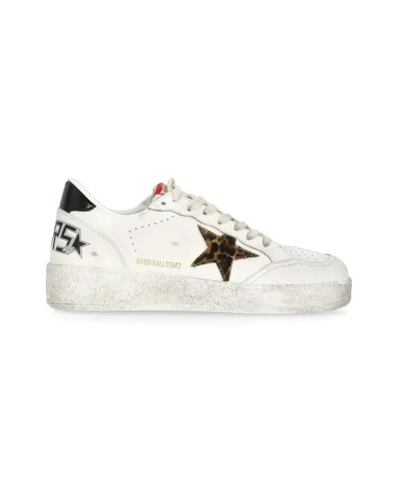 Golden Goose Low-Top Sneaker Ballstar Leather weiß Weiß