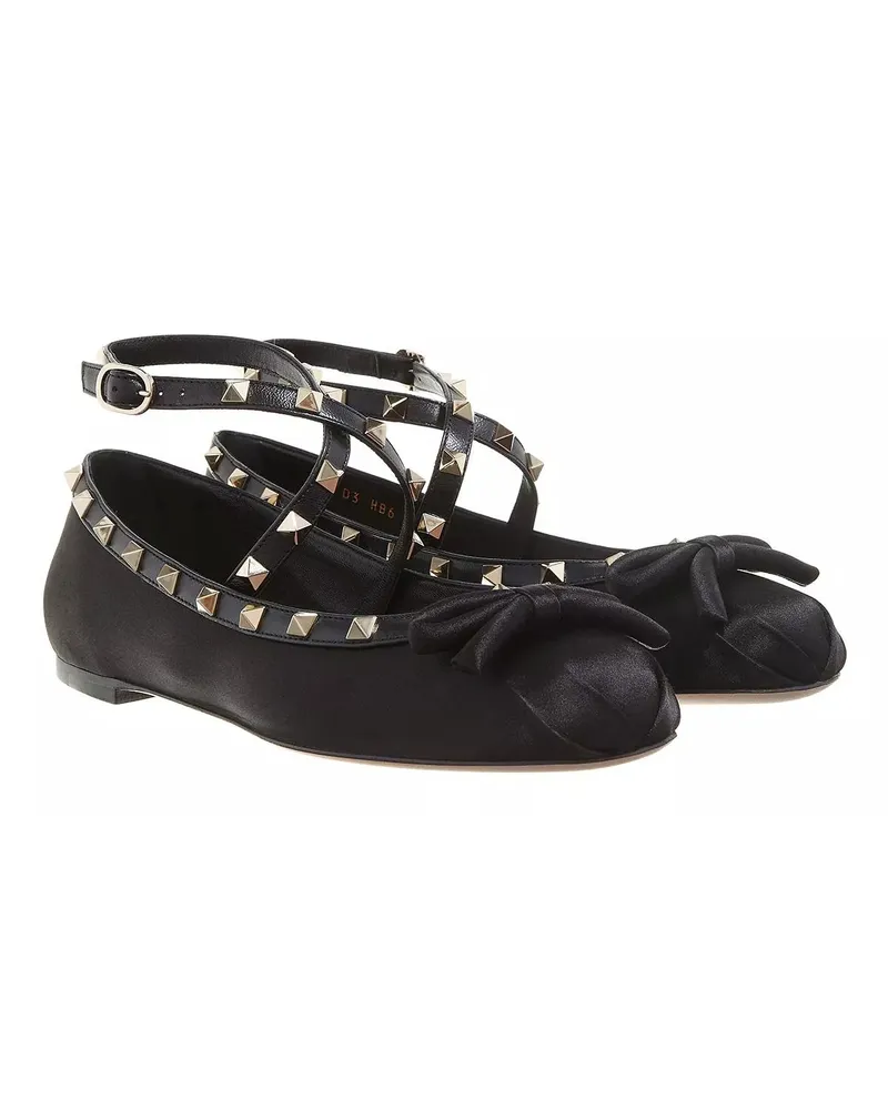 Valentino Garavani Loafers & Ballerinas Rockstud Ballet Flats Schwarz