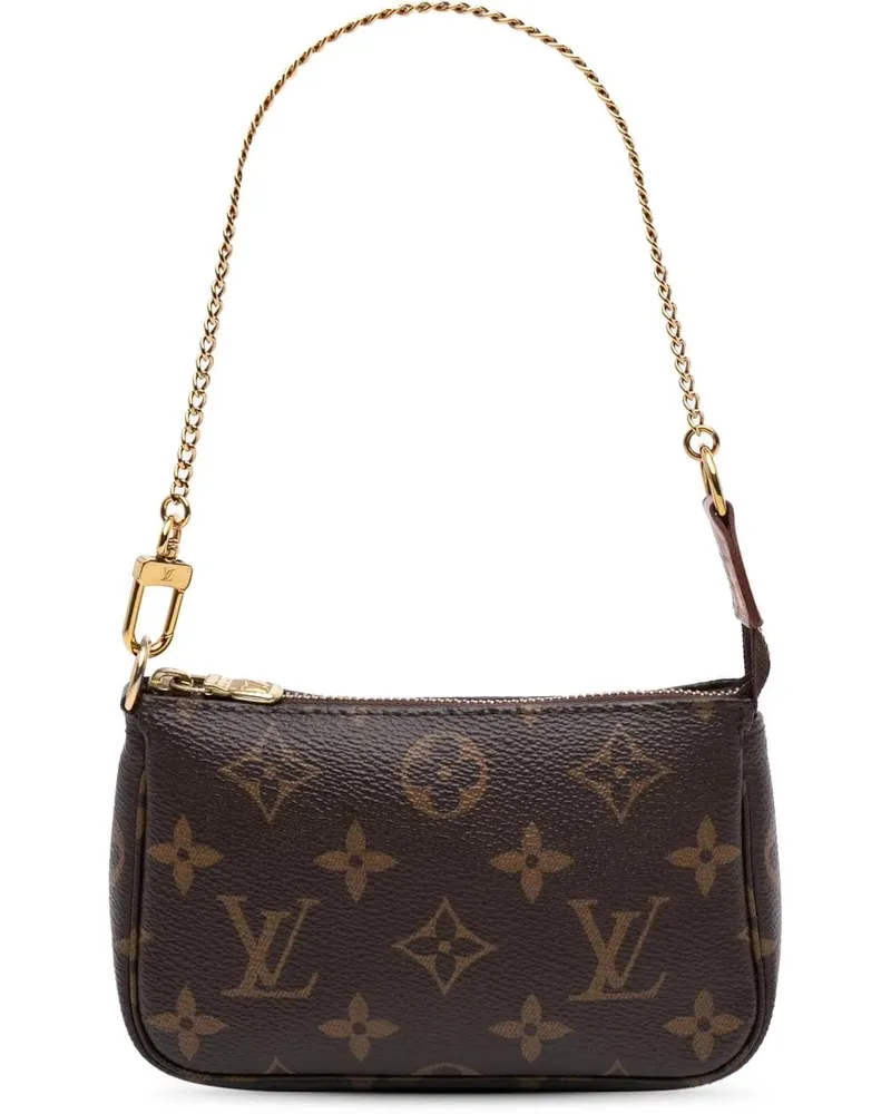 Louis Vuitton Crossbody Bags Monogram Mini Pochette Accessoires braun Braun