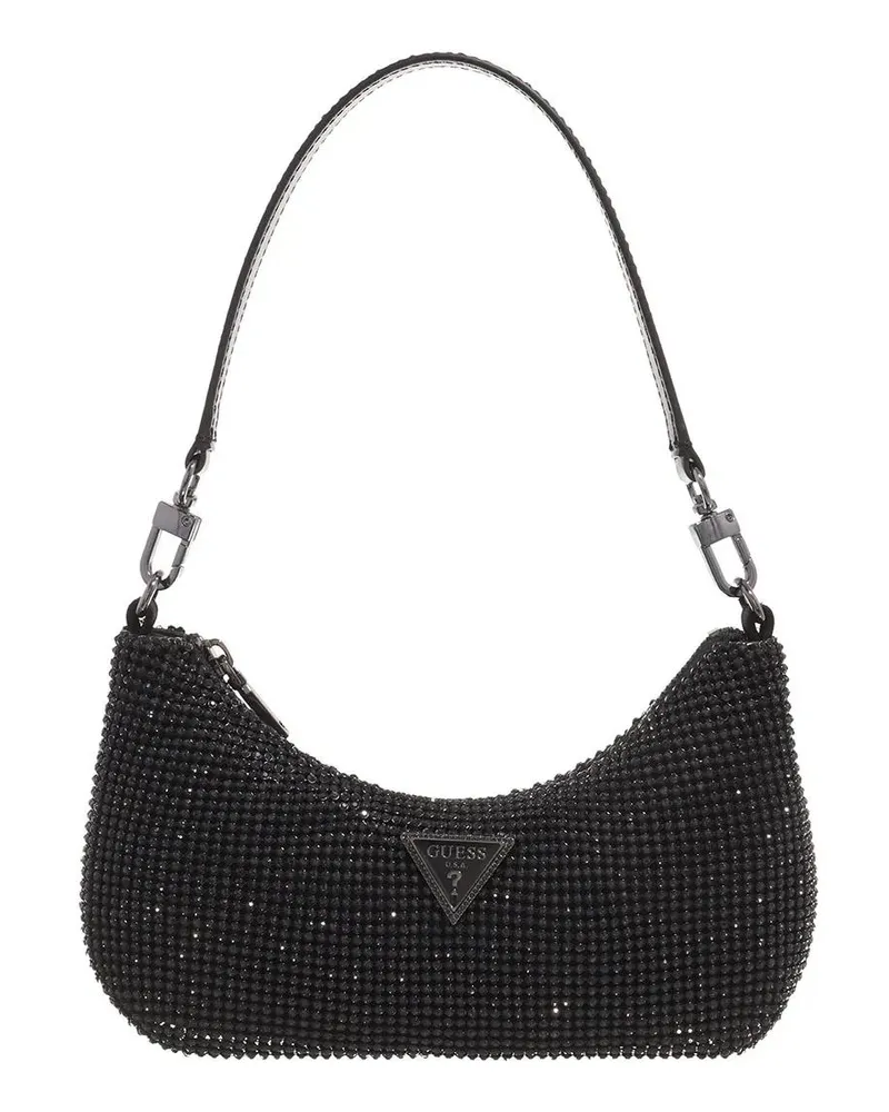 Guess Hobo Bags Zalina Mini Top Zip Shldr Bag schwarz Schwarz