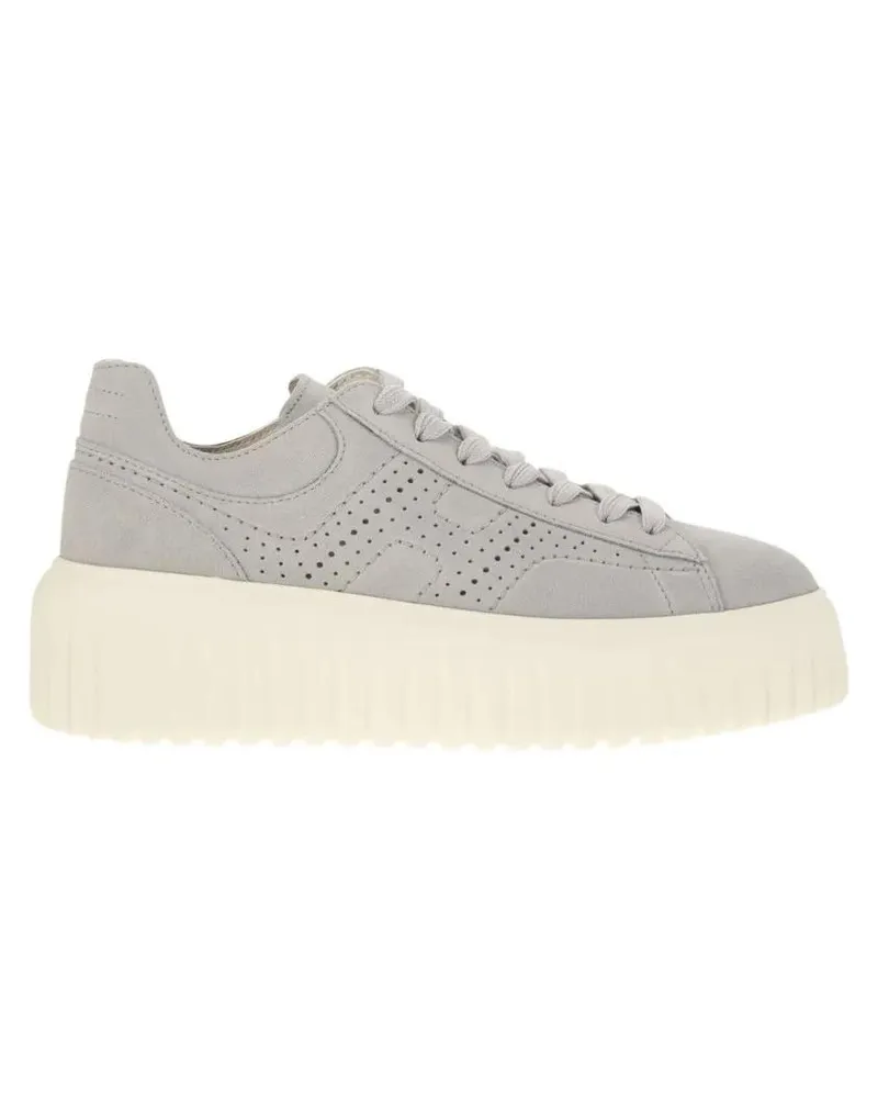 Hogan Low-Top Sneaker H-Stripes - Suede Trainers grau Grau