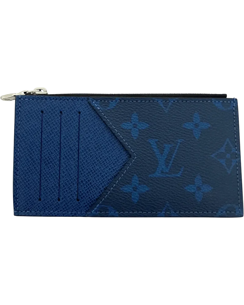 Louis Vuitton Portemonnaie  Taigarama Card Case M30270 Blue blau Blau
