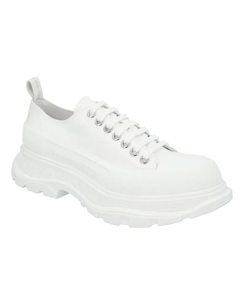 Alexander McQueen Stiefel Tread Low White weiß Weiß