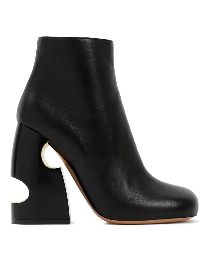 OFF-WHITE Stiefel Black Pop Bulky Nappa Ankle Boot schwarz Schwarz