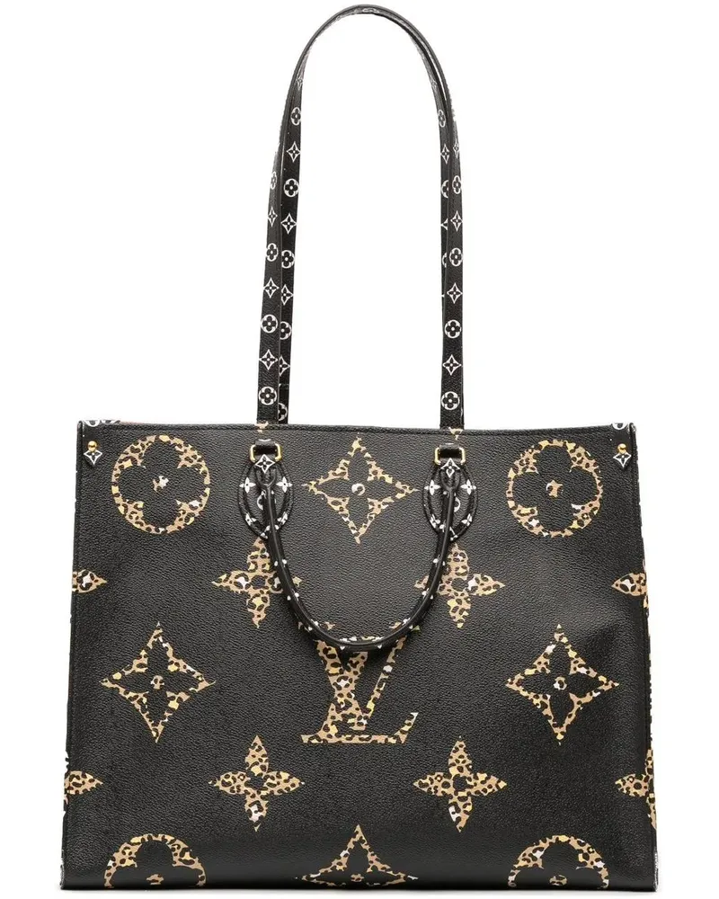 Louis Vuitton Hobo Bags Monogram Giant Jungle OnTheGo GM schwarz Schwarz