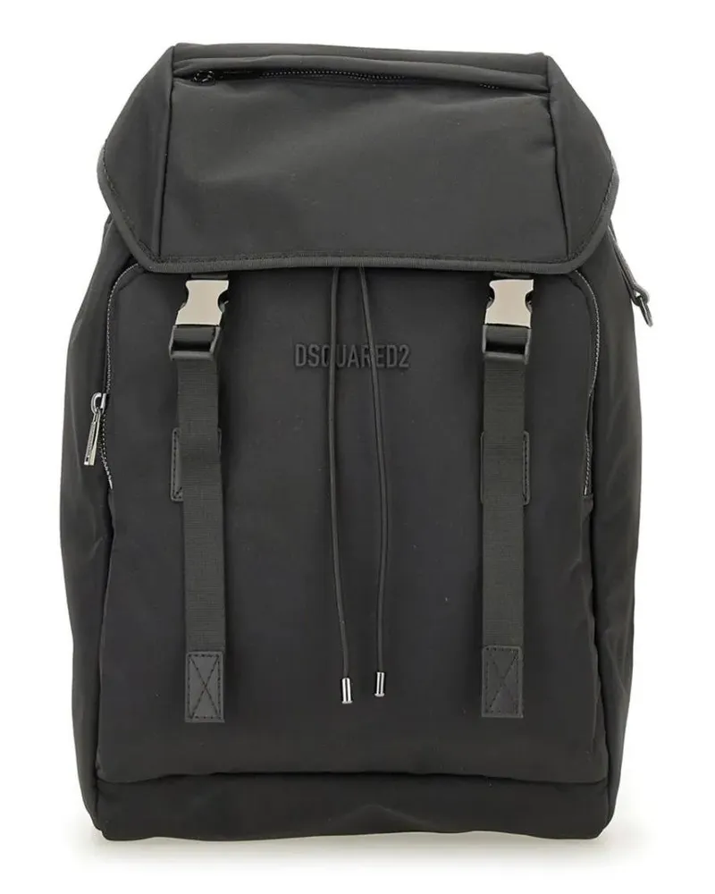 Dsquared2 Rucksäcke Zaino Backpack In Nylon schwarz Schwarz