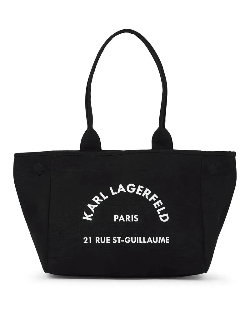 Karl Lagerfeld Shopper Rue St-Guillaume Wandelbare Tote Bag schwarz Schwarz