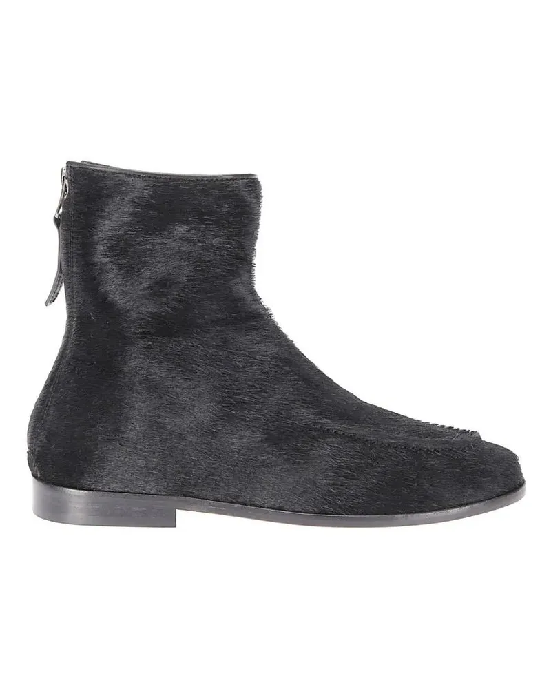HEREU Stiefel Low Ankle Boot In Calf Hair schwarz Schwarz