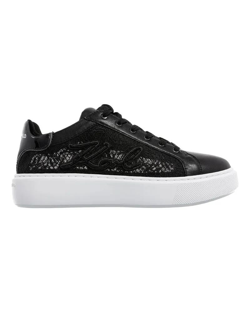 Karl Lagerfeld Low-Top Sneaker Maxi Kup Autograph Lace Lo schwarz Schwarz