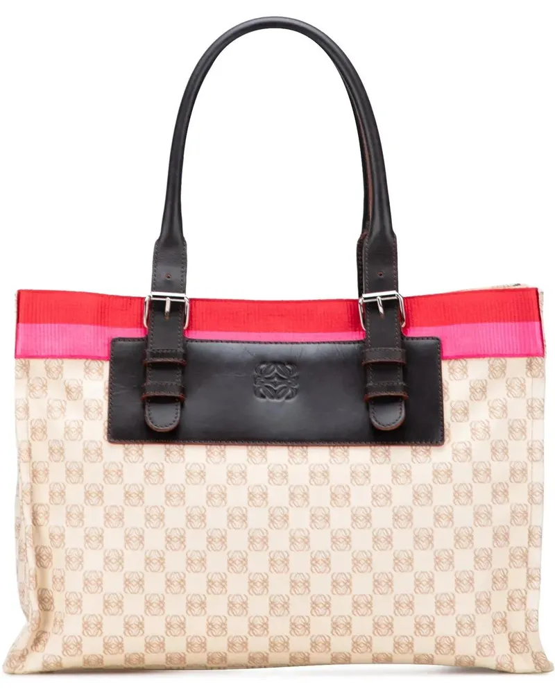 Loewe Shopper Anagram Canvas Tote braun Braun