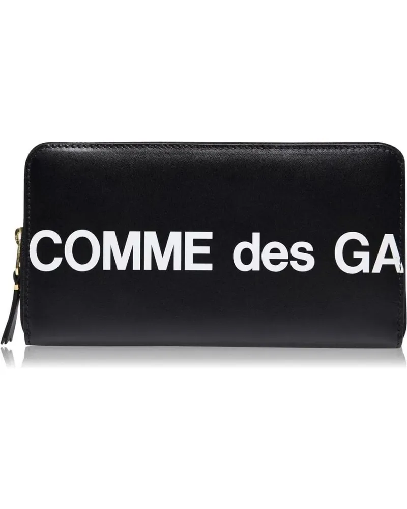 Comme des Garçons Portemonnaie Comme Des Garçons Signature Logo Wallet schwarz Schwarz