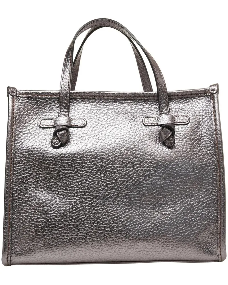 Gianni Chiarini Crossbody Bags Grained leather hand bag grau Grau