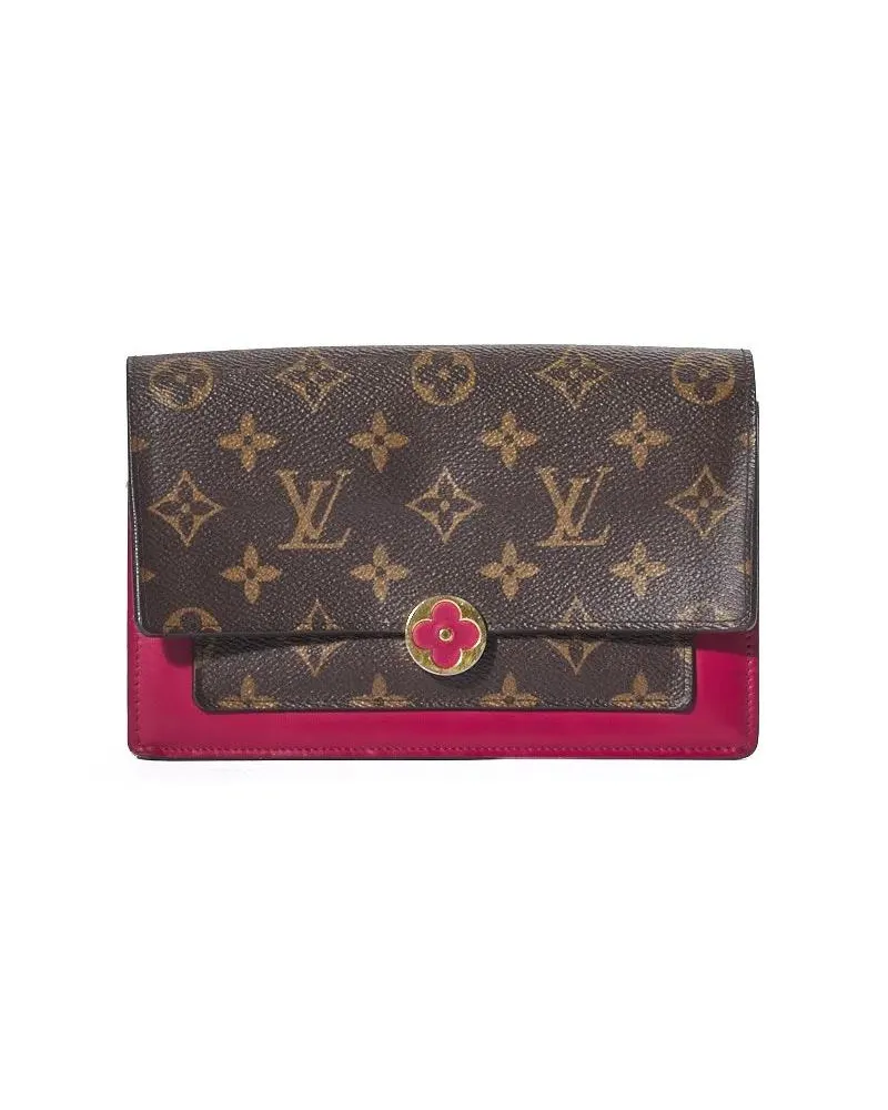 Louis Vuitton Clutches Flore Pm Monogram Fuchsia Clutch Bag grau Grau