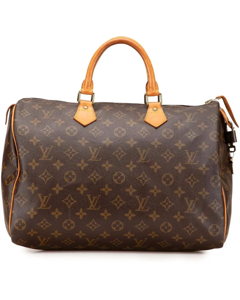 Louis Vuitton Crossbody Bags Monogram Speedy 35 braun Braun