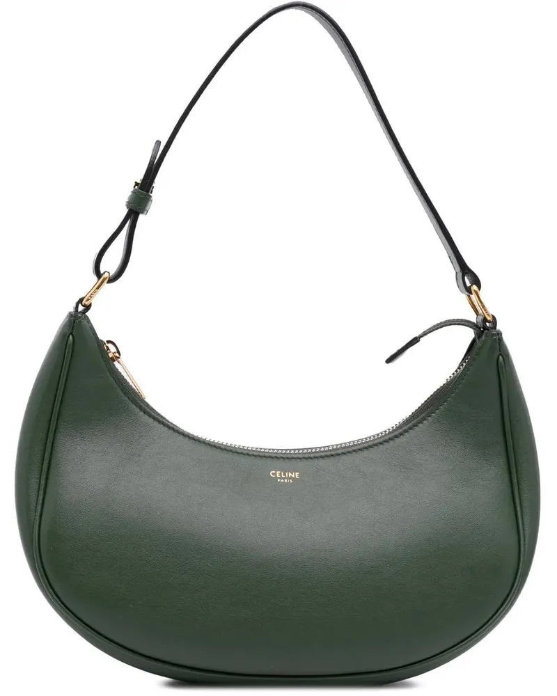 Celine Hobo Bags Leather Ava Shoulder Bag grün Grün