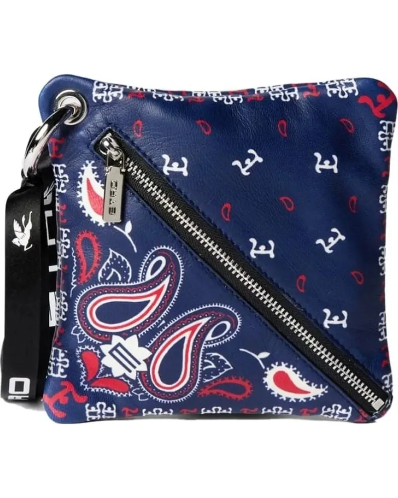 Etro Bauchtaschen Paisley Print Logo Pouch Bag blau Blau