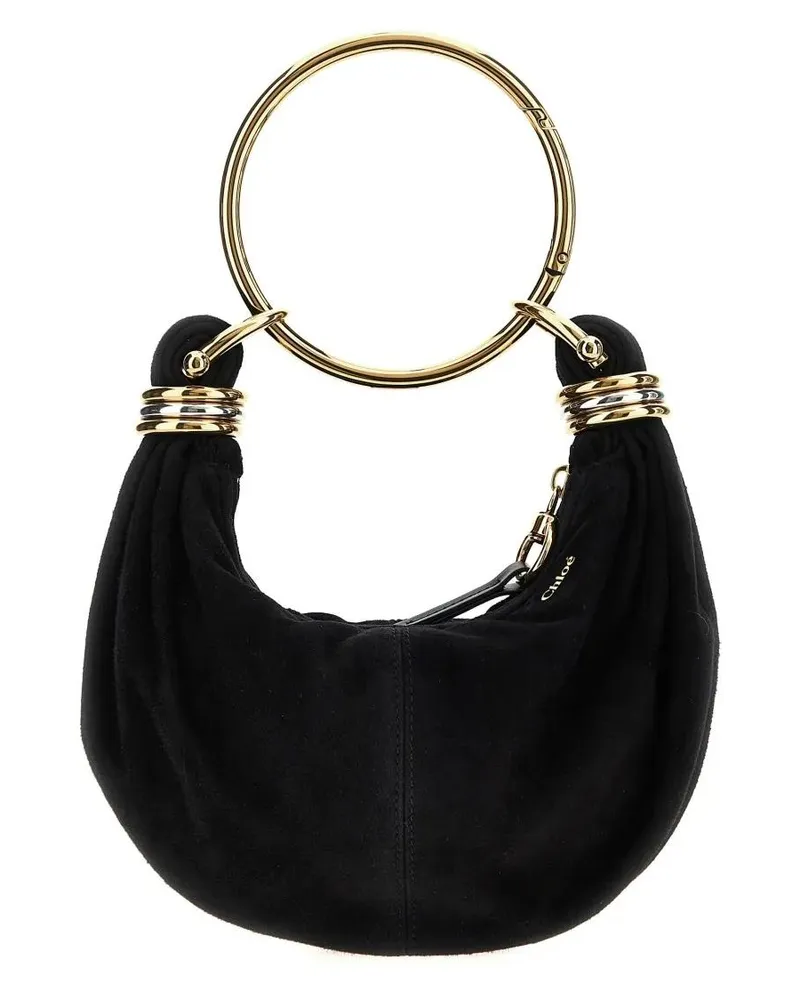 Chloé Hobo Bags 'Bracelet Hobo Mini' Handbag schwarz Schwarz