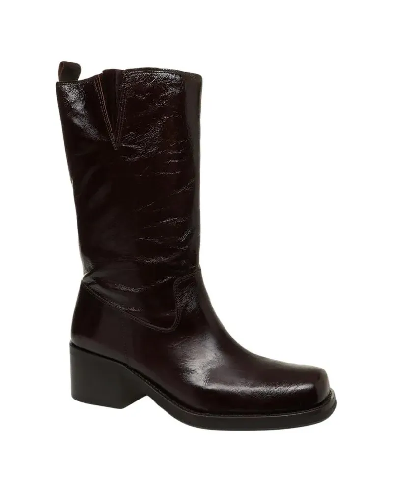 Billi Bi Stiefel Contemporary Black Leather Knee-High Boots schwarz Schwarz