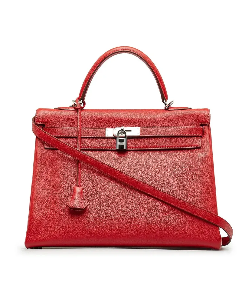 Hermès Hobo Bags 2004 Togo Kelly 35 rot Rot