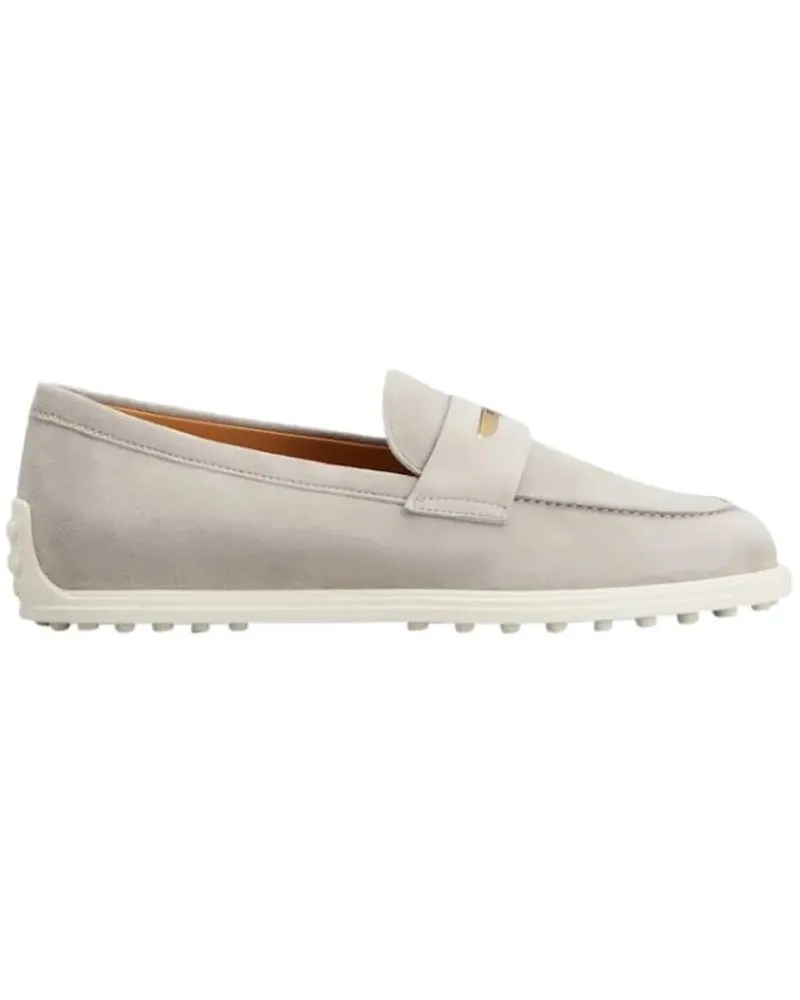 TOD'S Loafer Flat Shoes Grey grau Grau