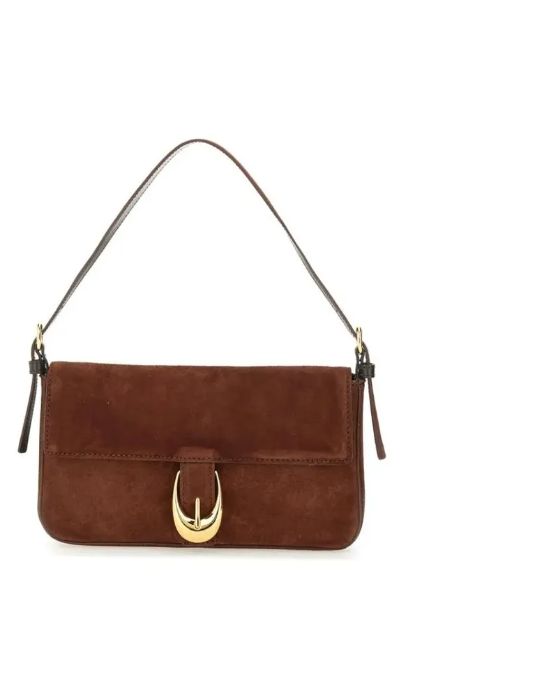 STAUD Hobo Bags Brown Suede Leather Shoulder Bag braun Braun