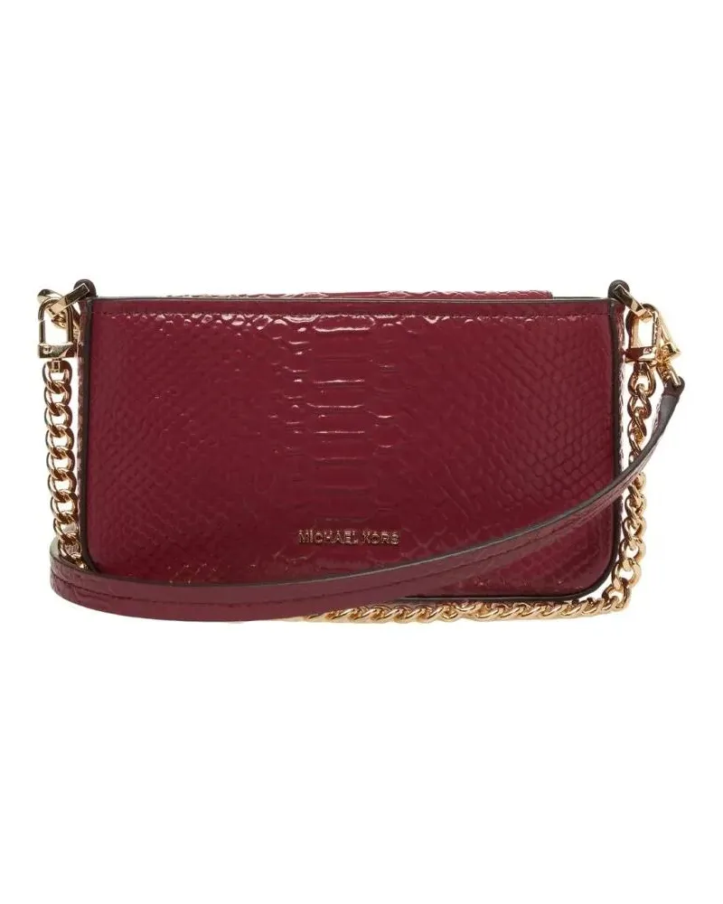 Michael Kors Hobo Bags Croco-Effect Shoulder Bag rot Rot