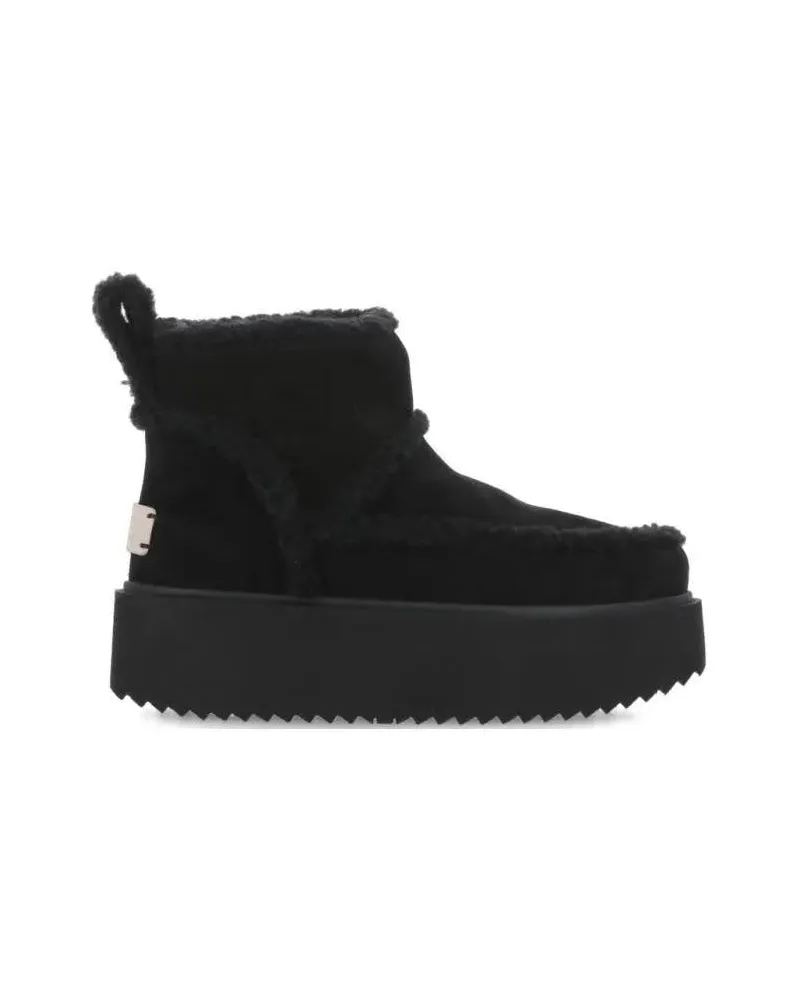 INUIKII Winterboots Classic Low Shearling schwarz Schwarz