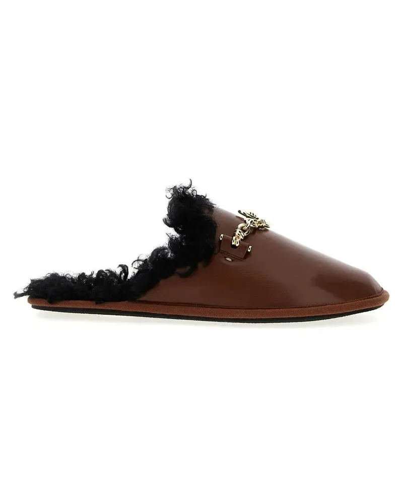 Stella McCartney Sandalen 'Backless Ryder' Sabots braun Braun