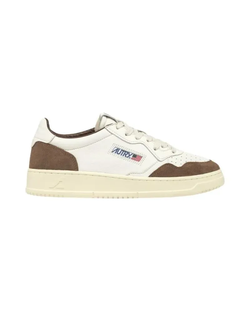 AUTRY Low-Top Sneaker Medalist Low Goat Leather And Suede Sneakers beige Beige
