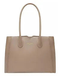 Isabel Bernard Aktentaschen Honoré Cloe Taupe Calfskin Leather Handbag Beige