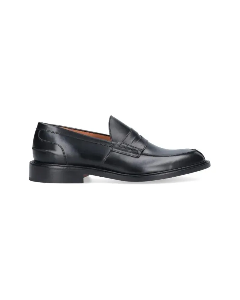 Tricker's Loafer James Black Leather Loafers schwarz Schwarz