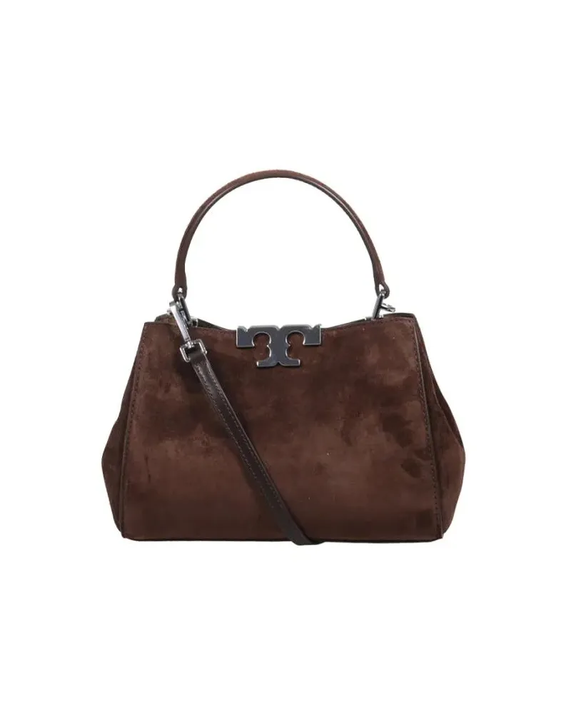 Tory Burch Hobo Bags Eleanor Suede Mini Satchel schwarz Schwarz