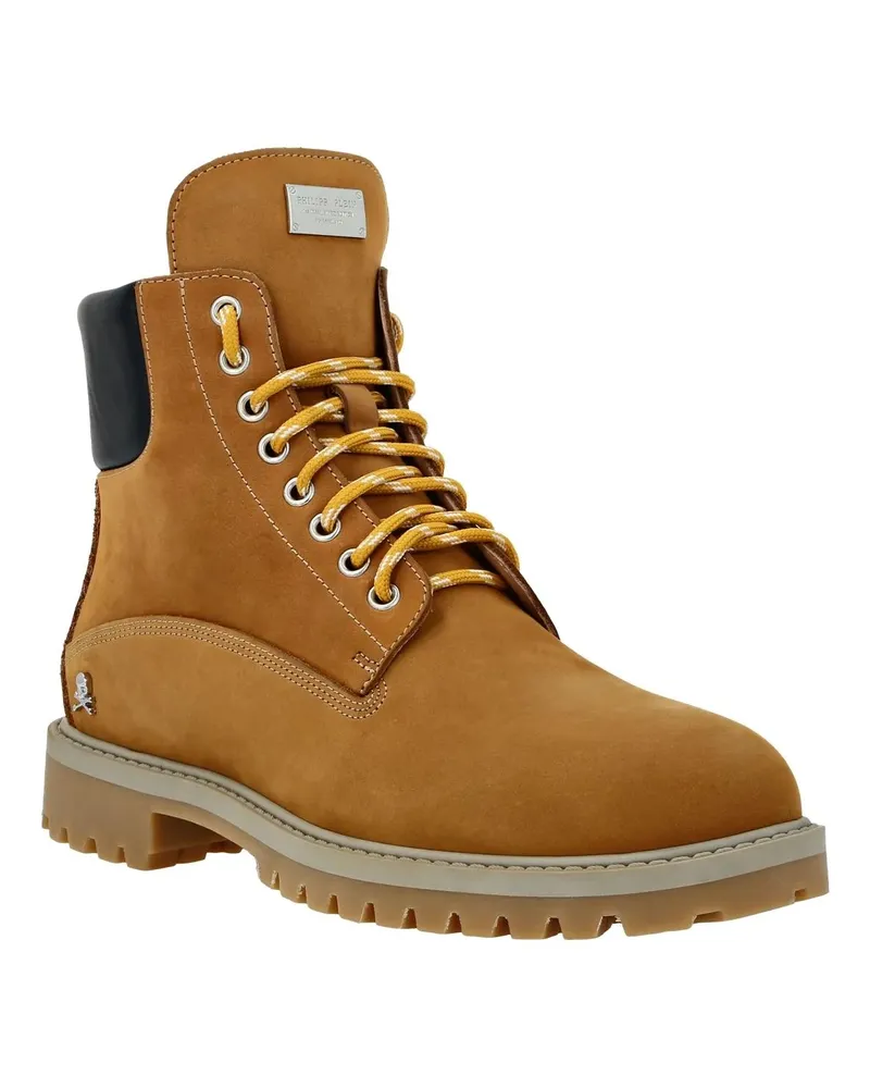 Philipp Plein Stiefeletten Stiefel beige Beige