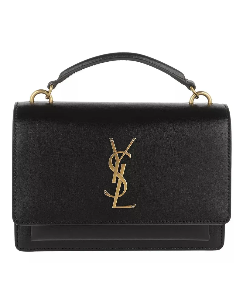 Saint Laurent Portemonnaie Ysl Sunset Monogram schwarz Schwarz
