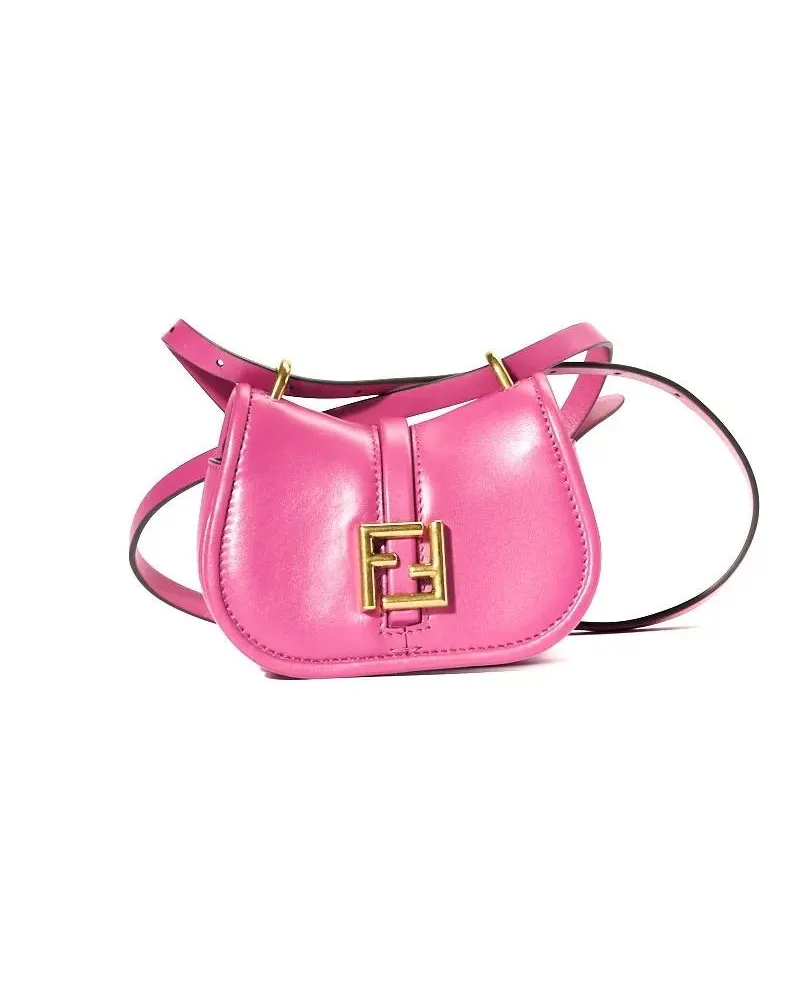 Fendi Hobo Bags C'mon Mini Shoulder Bag - Fuchsia pink Rosa