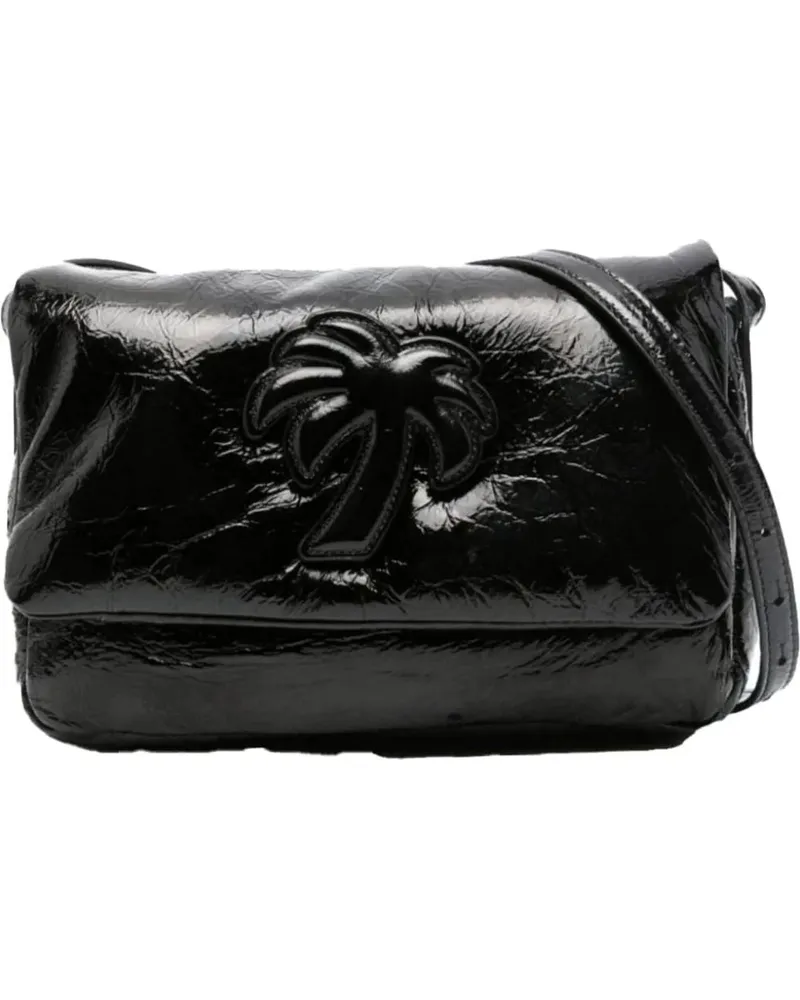 Palm Angels Hobo Bags Soft Palm Bridge Logo Shoulder Bag schwarz Schwarz