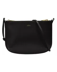 A.P.C. Shopper Sarah Bag In Black Leather Schwarz