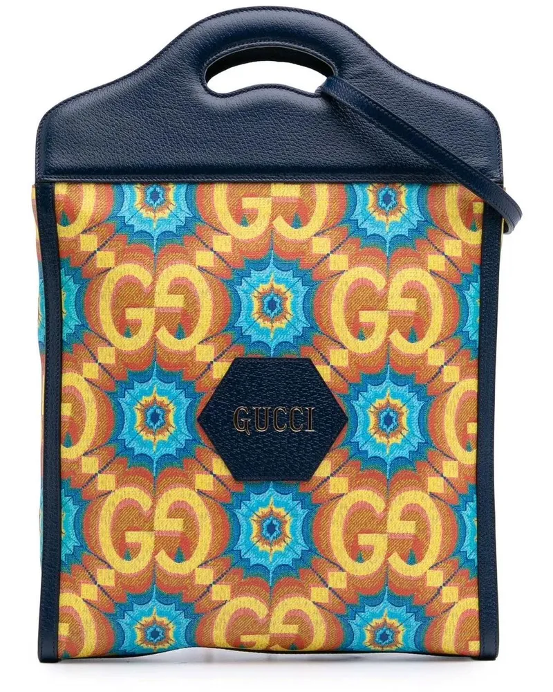 Gucci Hobo Bags GG Supreme Kaleidoscope Tote blau Blau