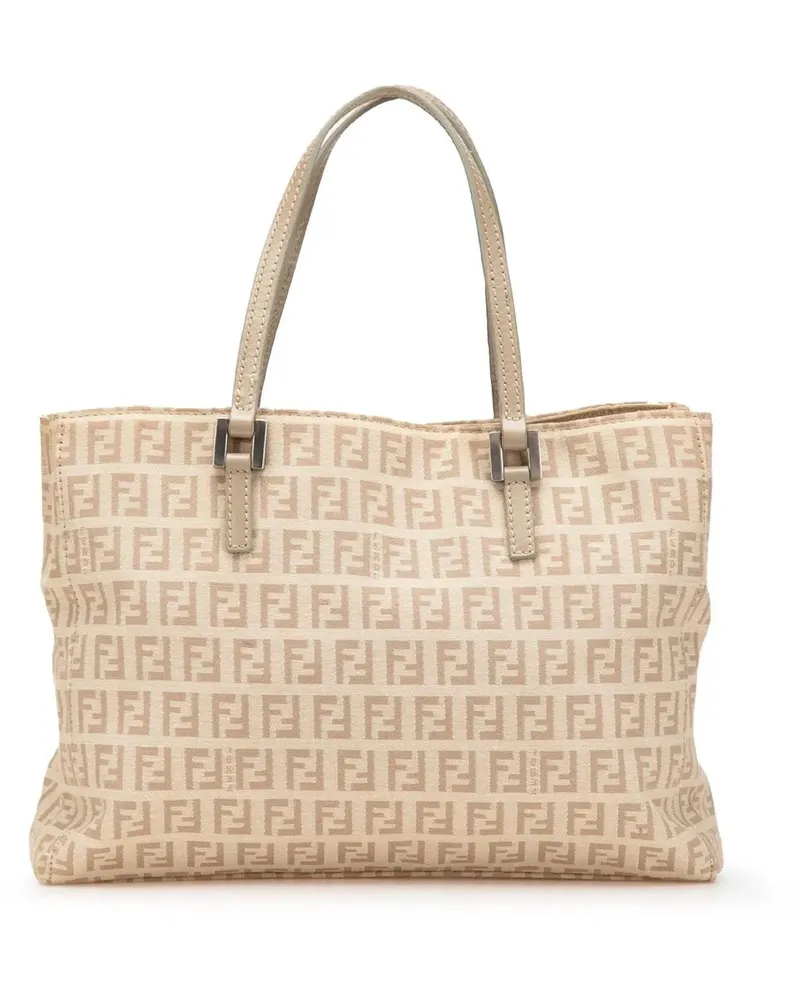 Fendi Shopper Zucchino Canvas Tote braun Braun