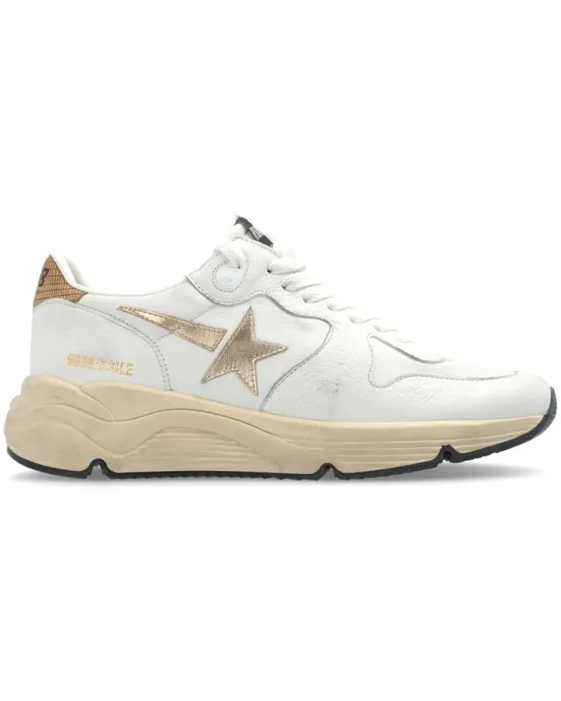 Golden Goose Low-Top Sneaker Dames Running Sole weiß Weiß