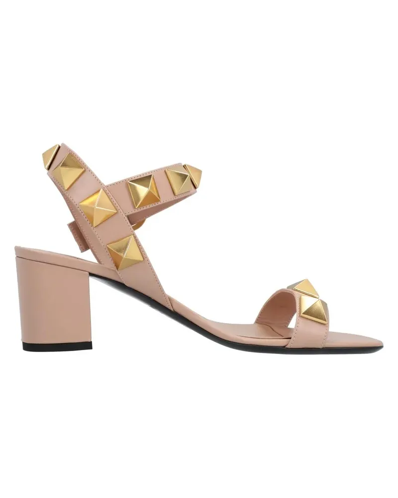 Valentino Garavani Sandalen Roman Stud Calfskin Sandal beige Beige