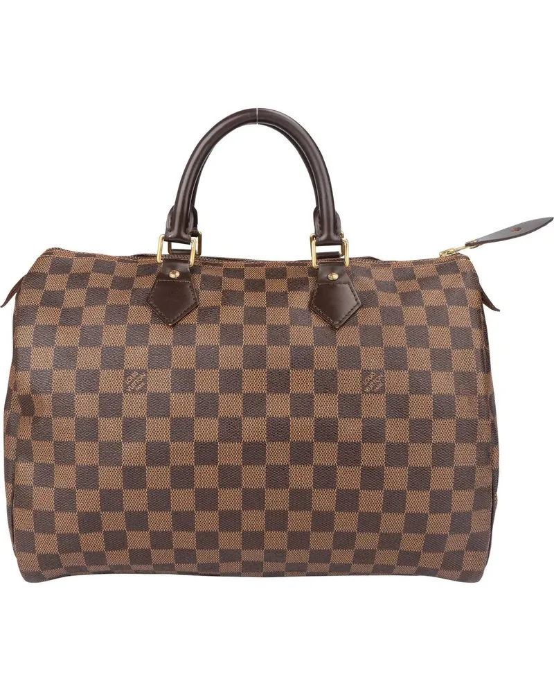 Louis Vuitton Crossbody Bags  Damier Ebene Monogram Speedy 30 Hand braun Braun