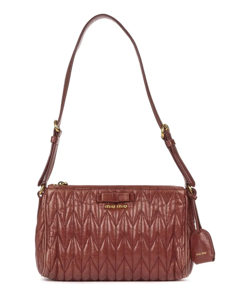 Miu Miu Crossbody Bags Small Crossbody Besace rosa Gold