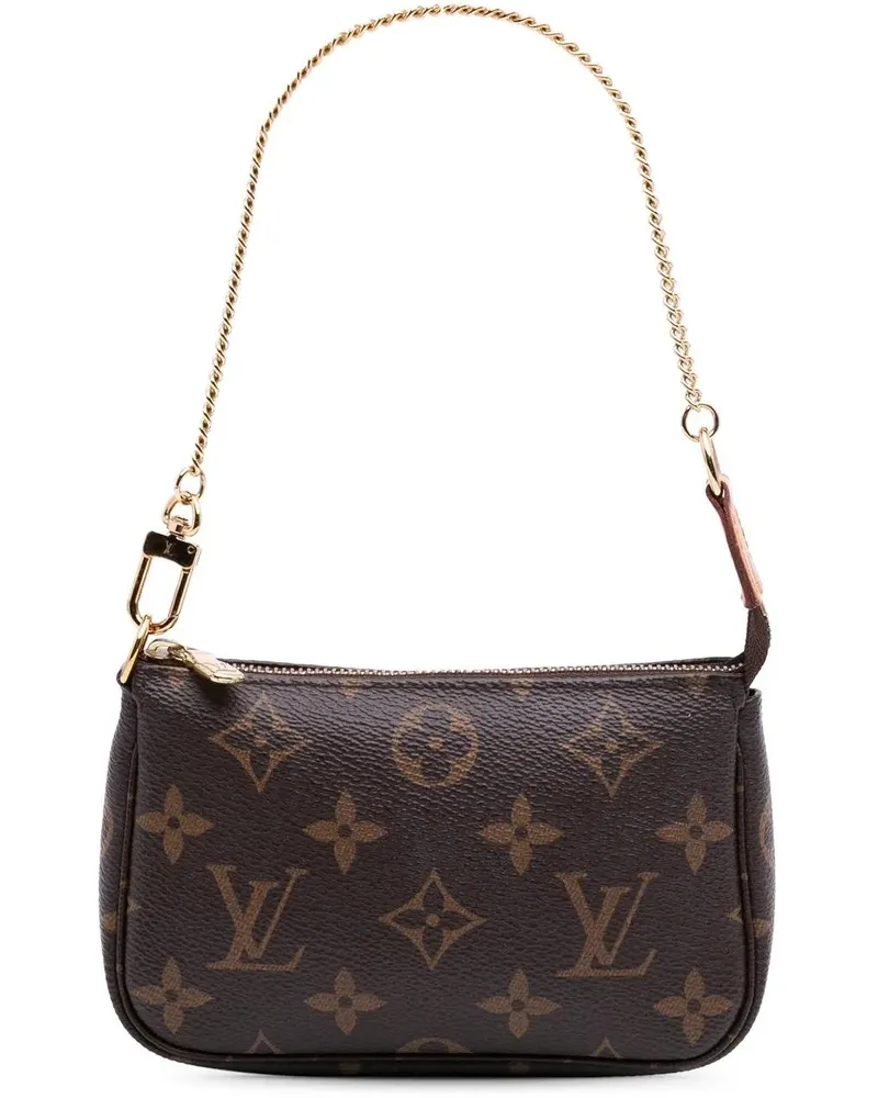 Louis Vuitton Crossbody Bags Monogram Mini Pochette Accessoires braun Braun