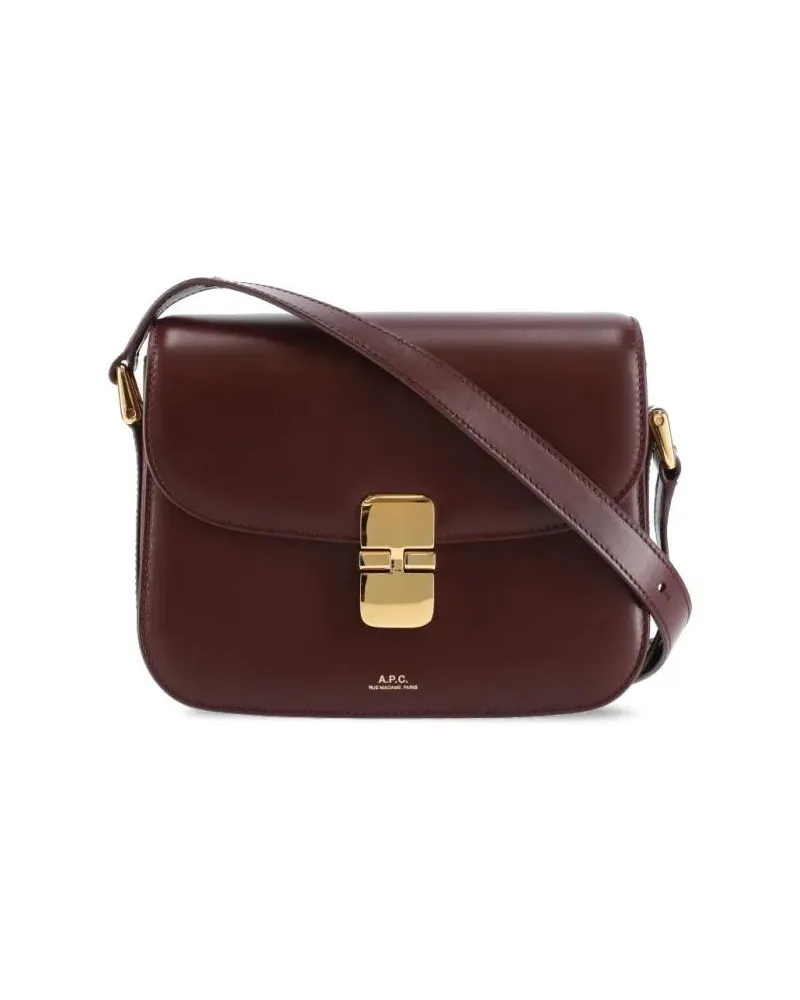 A.P.C. Hobo Bags Small Grace Shoulder Bag rot Rot